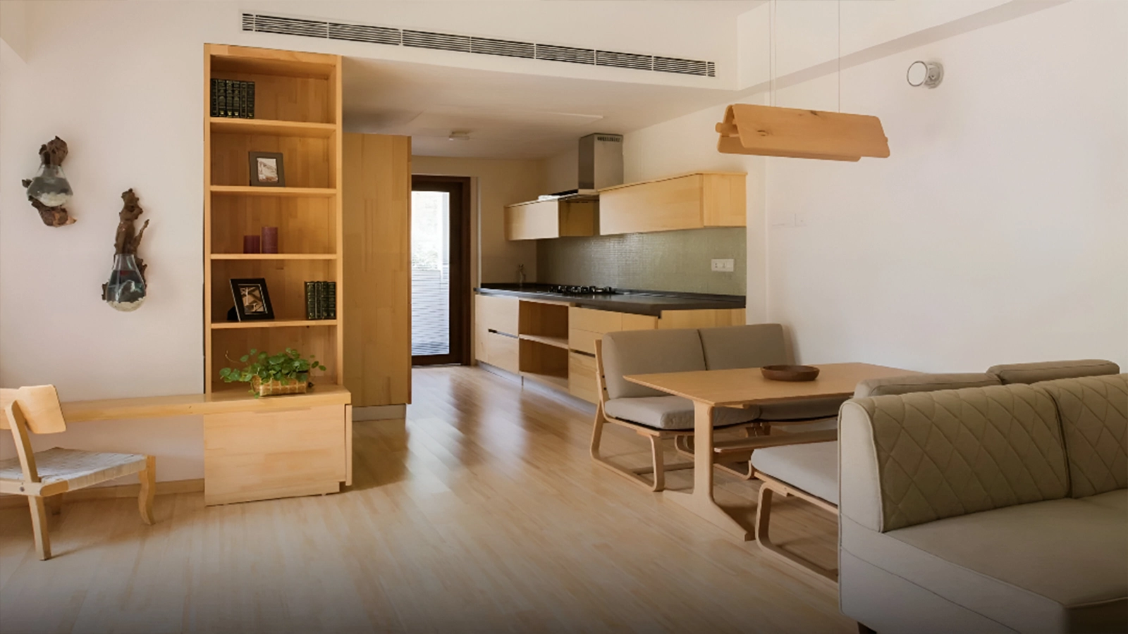 Total Environment In That Quiet Earth Apartments in Off Hennur Road Bangalore Kitchen in a U10 home